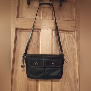 Levenger Purse (black leather)